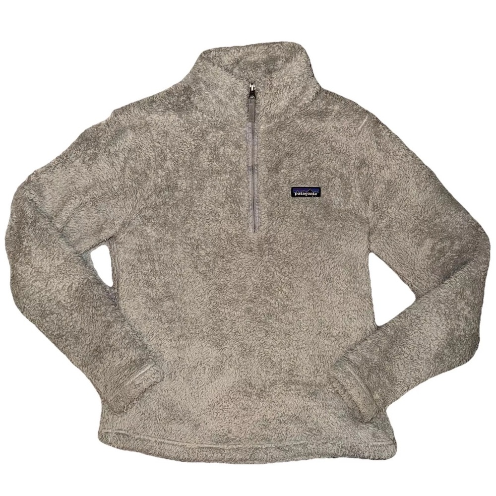 Patagonia Fleece Pullover Jacket Women's Small Gray Los Gatos 1/4 Zip - Picture 1 of 6